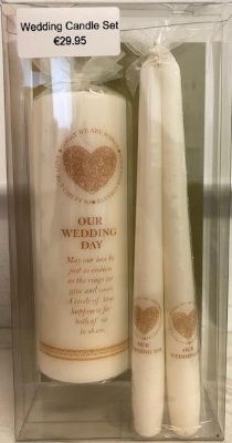 Wedding Candle Circle of Love Gold
