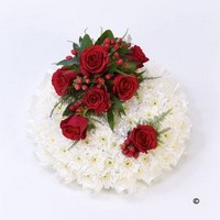 Red and White Posy