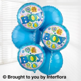 Baby Boy Balloon Bouquet