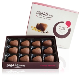 Lily O'Briens Crispy Hearts chocolates