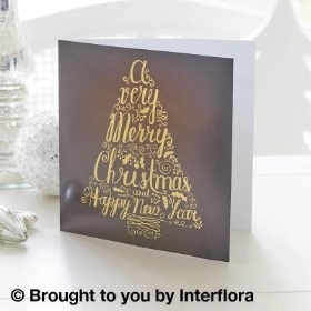 Stylised Christmas Tree Greetings Card