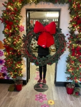 WOW!!!.....  NOW THATS A FESTIVE  WELCOME WREATH!!