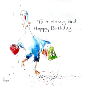 To a classy bird! Happy Birthday